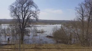 Бочкаревка, Юматово, подтопление садов, выход реки на пойму, уровень 611 см, паводок 2021