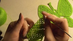Ажурная бабочка вязанная крючком с сетчатыми крыльями. Мастер-класс. Ирландское кружево.
