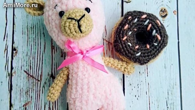 Амигуруми: схема Зефирная мини Овчека. Игрушки вязаные крючком. Free crochet patterns. смотреть онлайн