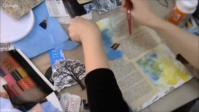 Коллаж Дом Мечты: видео мастер-класс Натальи Жуковой по коллажной композиции Mixed Media