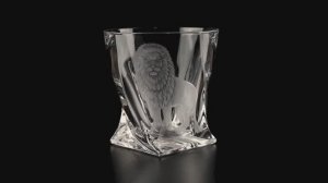 Стакан для виски Лев Премиум (Ручная гравировка)