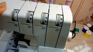 Заправка ниток оверлок JAGUAR CT990