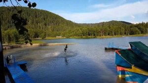 Прыжки на лыжах, водный трамплин | Water ramp ski jump