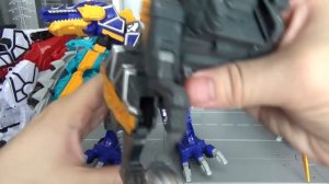 Power Rangers Dino Charge 4 Dinosaur Megazord Toys Transformation 파워레인저 다이노포스 4대 공룡 로봇 장난감 변신