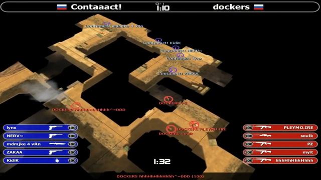 ASUS Cup CS 1.6 NoN Pro - dockers vs Contaaact! (dust2) смотреть онлайн