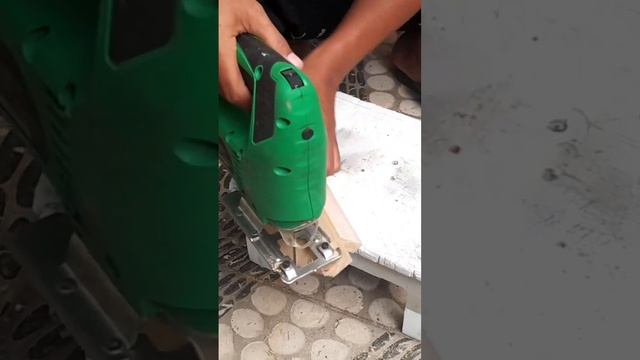 trik potong pakai jigsaw #diy #videoshort #woodworking