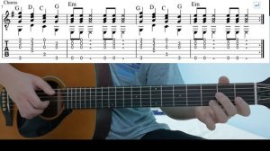 We Will Rock You (Queen) - Easy Fingerstyle Guitar Playthough Lesson With Tabs