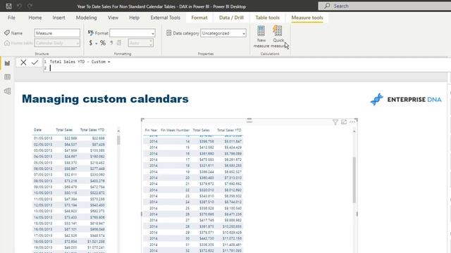 How To Calculate Year To Date Sales For Non-Standard Calendar Tables Using DAX [2023 Update]