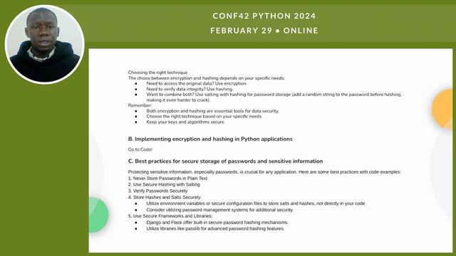 Python Security Best Practices Against Vulnerabilities | Ukanah Dean | Conf42 Python 2024