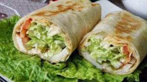 Ролл из лаваша с курицей и овощами - ПП-перекус! Рецепт приготування в описах