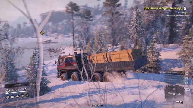 SNOWRUNNER НОВАЯ МОД КАРТА Теплое Озеро (Warm Lakes) смотреть онлайн