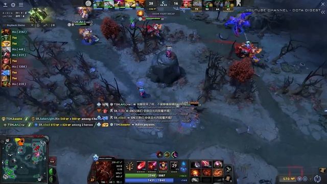 SR vs TSM - TI12 PLAYOFFS ELIMINATION - THE INTERNATIONAL 2023 Dota 2 Highlights