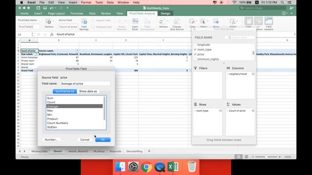 How to make a pivot table in Excel 2016 Mac смотреть онлайн
