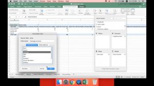 How to make a pivot table in Excel 2016 Mac