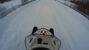 Снова выезд на снегоходе Тайга Варяг 550. Съездил на пасеку.