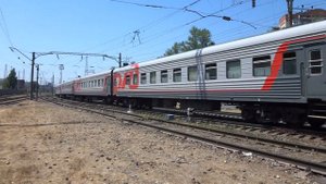 С возвращением!  ЭП1М-584 с поездом №591 Анапа — Пермь.