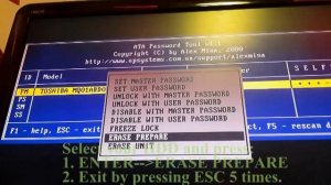 SATA HDD UNLOCK ATA PASSWORD TUTORIAL