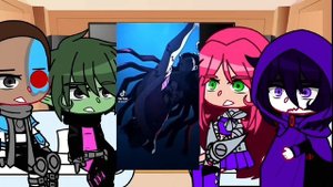 ~•Los jóvenes titanes reaccionando si Robin es Tanjiro•~ ||Gacha Club|| °Parte 1/2° Mi AU...