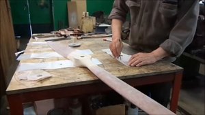 Воздушный винт  Обклейка стеклотканью, подготовка, покраска