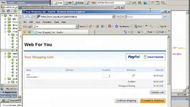 Create Online Shop using Paypal, PHP and Dreamweaver смотреть онлайн