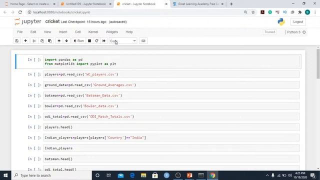 Cricket World Cup Analysis Using Exploratory Data Analysis | Python Data Analysis | Great Learning