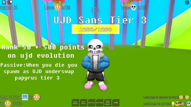 NEW VERY EPIC ROBLOX UNDERTALE GAME! Monkey Sans Fanon Invasion Evolution UJD Tier 0 - 4 Showcase смотреть онлайн
