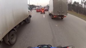 Yamaha Raptor 700 and Honda TRX 700XX Street Kill/Moscow/GoPro