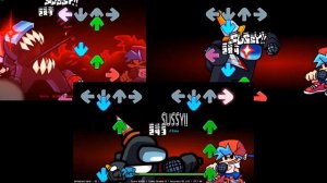 Friday Night Funkin' Vs Impostor | Defeat V3, V4, and "V5" Mashup