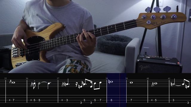 Luna Li - Space Bass Cover  Play Along Tabs