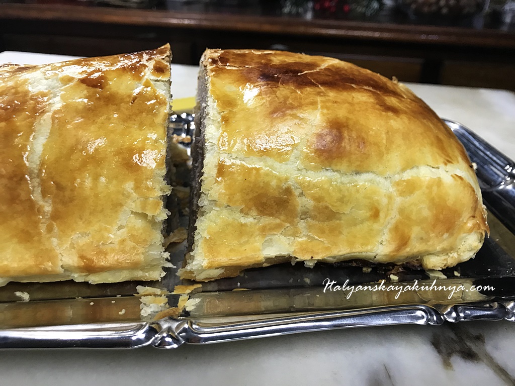 мой праздничный ПОЛПЕТТОНЕ В СЛОЁНОМ ТЕСТЕ итальянский мясной рулет ?#ИТАЛЬЯНСКАЯ_КУХНЯ от Наташки