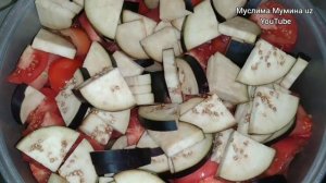 Салат на зиму с баклажаном .  Жареный салат на зиму ♡ кугирма шакароб кишга.