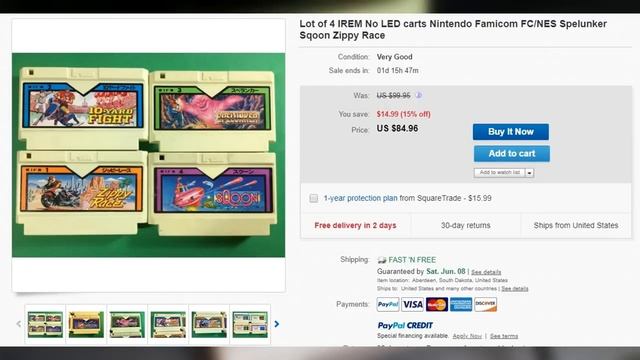 Все виды картриджей Famicom