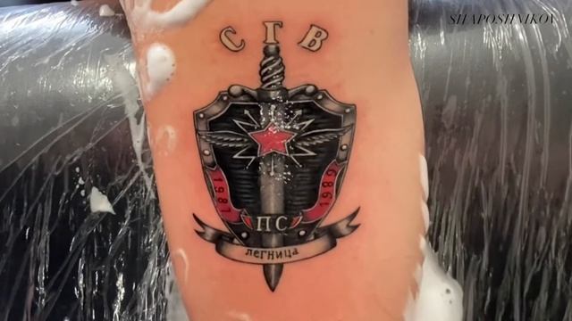 Армейская татуировка в реализме. #татуировка
