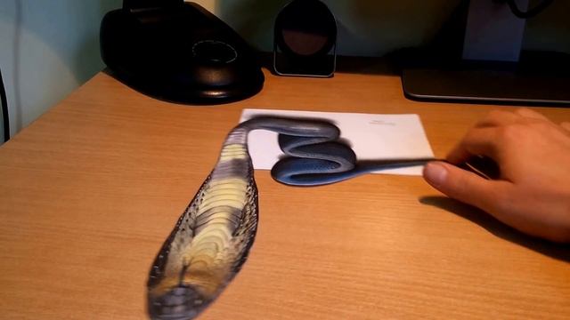 3D King Cobra drawing смотреть онлайн
