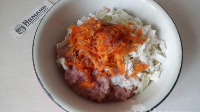 Ленивые голубцы из куриного фарша без риса на сковороде