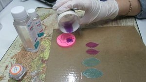 Серьги из эпоксидной смолы. Первый опыт!