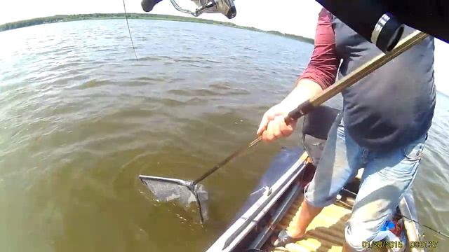 Трофей на Вилейском водохранилище принесла не дорогая блесна. смотреть онлайн