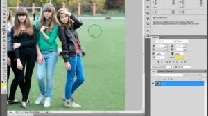 Убираем человека с фотографии Adobe Photoshop CS5