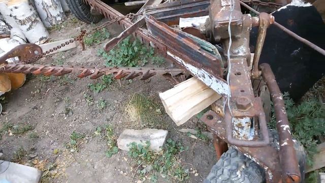 Самодельный ТРЕХКОЛЕСНЫЙ мини трактор для сенокоса. смотреть онлайн