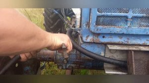 Испытываем самодельную лопату на МТЗ-80