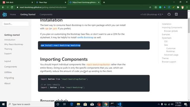 React js project # E-commerce Project Setup