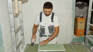 Скрытый люк особенности шпаклевания