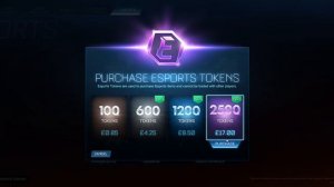 Rocket League: Steam Esports Tokens Price List (In Game Menu Showcase)