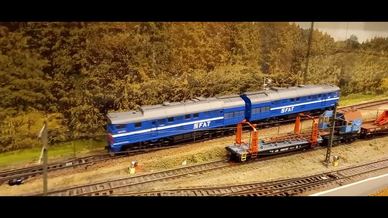 2ТЭ116-1213 отцепка поезда смотреть онлайн