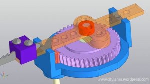 Механизм электрического лобзика. Mechanism of electric jigsaw.