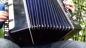 Учусь играть Цветущий май на баяне .