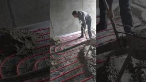 Устройство маяков для полусухой стяжки полов.08.04.2021.