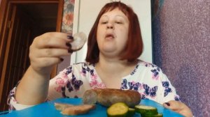 Мукбанг домашняя колбаса овощи. Mila Dif