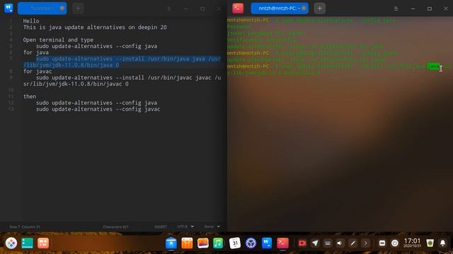 Java update alternative Deepin 20 смотреть онлайн