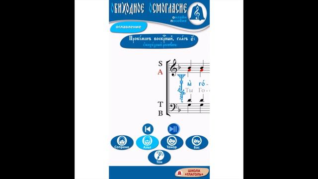 Осмогласие. Прокимен 5 Глас (альт)
